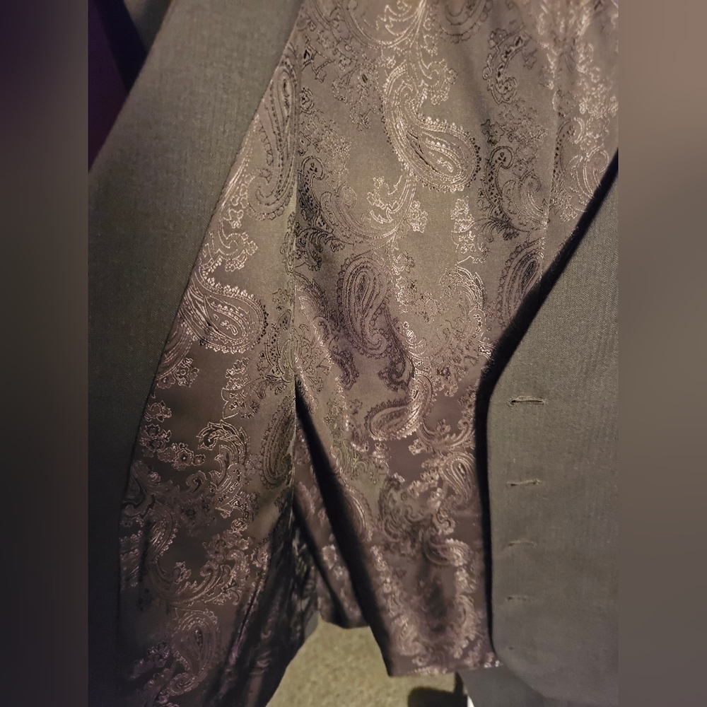 Joseph Abboud Custom Made Herringbone/Paisley Ves… - image 6